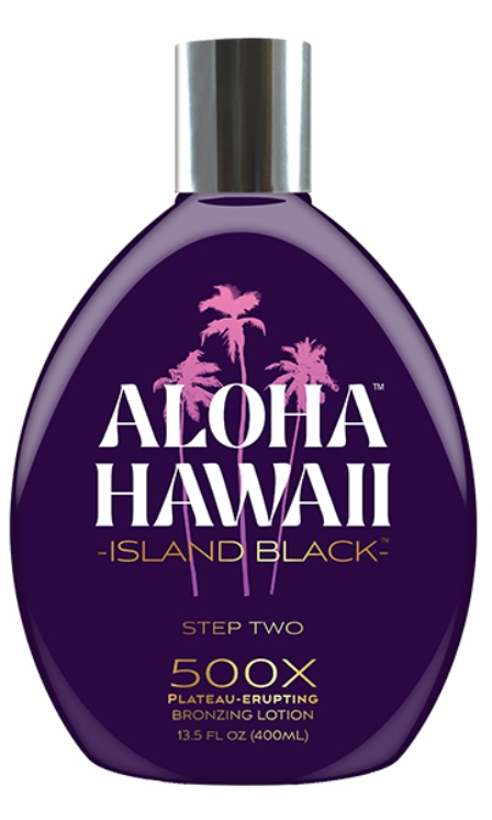 Aloha Hawaii Island Black Bronzer Tanning Lotion By Tan Inc - Bottle 13.5oz