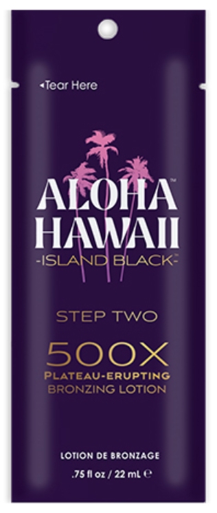 Aloha HawaiI Island Black Bronzer Tanning Lotion By Tan Inc - Pkt