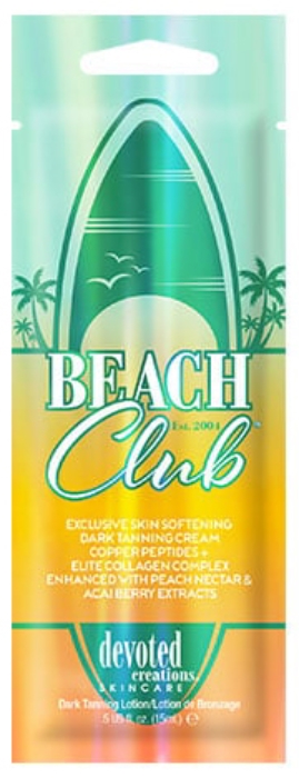 Beach Club Accelerator Tanning Lotion By Devoted Creations - Packet