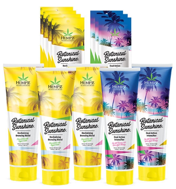 Botanical Sunshine Intro Kit 2025 Tanning Lotion By Hempz - PrePack