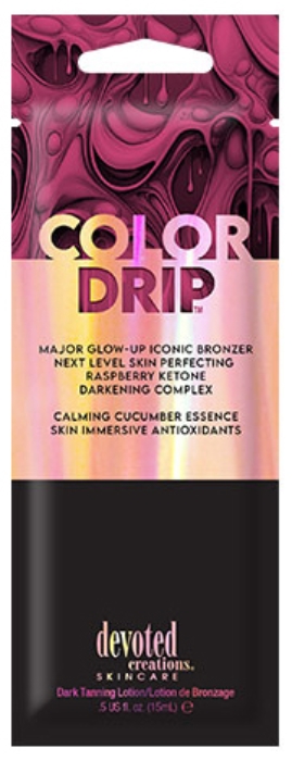 Color Drip Bronzer Tanning Lotion By Devoted Creations - Packet