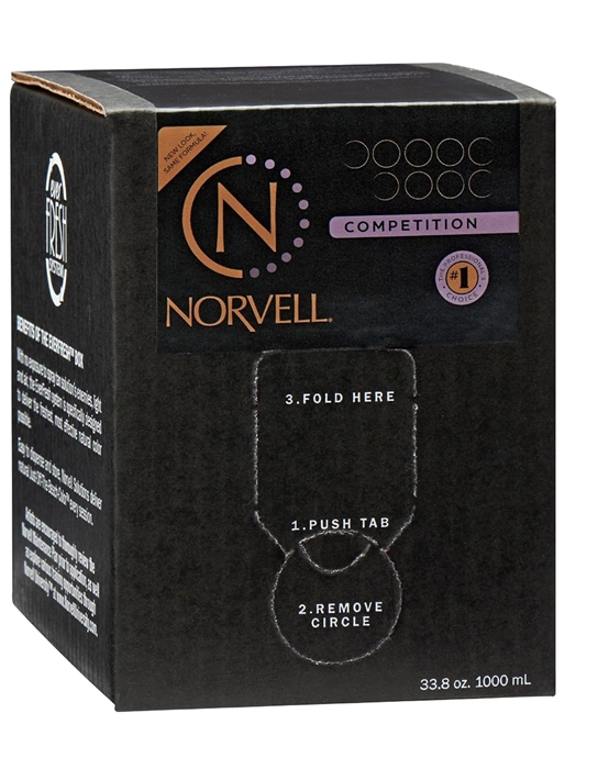 COMPETITION TAN BLACK OUT Spray Tan Solution By Norvell - Liter