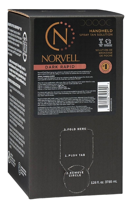 DARK RAPID ONE HOUR Spray Tan Solution By Norvell - Gallon