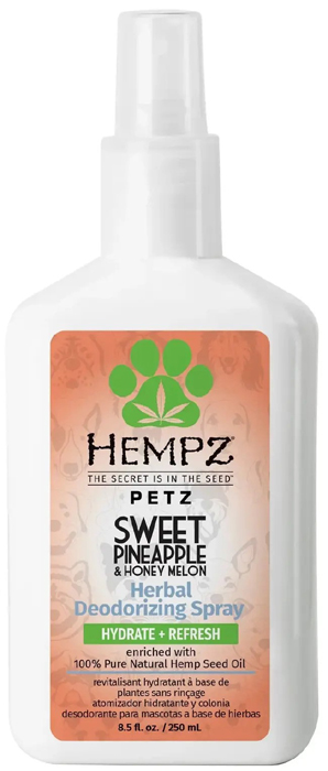 PETZ - Deodorizing Spray Sweet Pineapple & Honey Melon By Hempz - Bottle