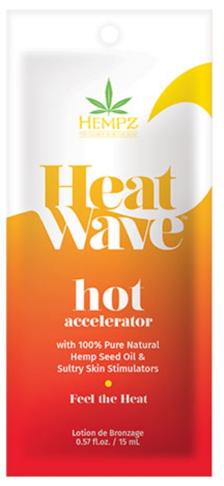 HeatWave Hot Tingle Accelerator Tanning Lotion By Hempz - Packet