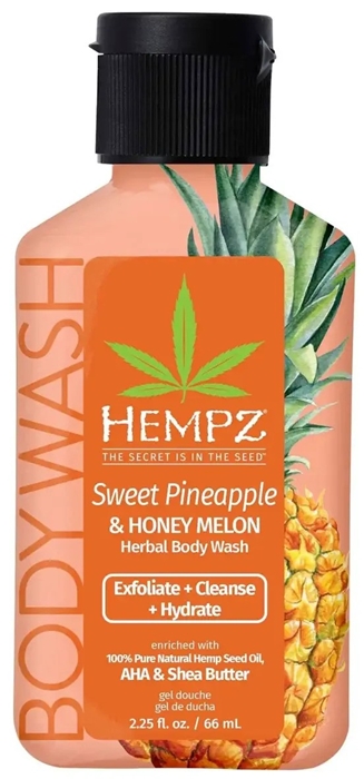 SWETT PINEAPPLE & HONEY MELON Sugar Body Wash By Hempz Skin Care - Mini 2.25oz