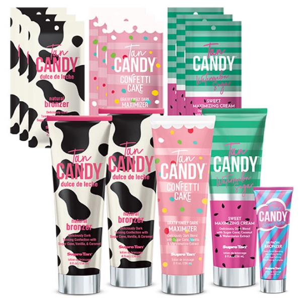 I Want Candy Variety Intro Kit 2025 Tanning Lotion By Supre - PrePack