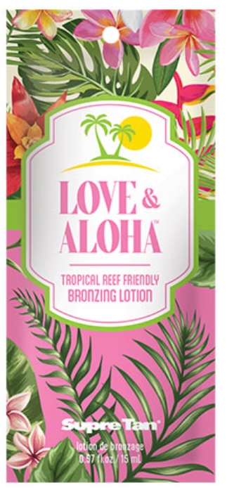 Love & Aloha Bronzer Tanning Lotion By Supre - Packet