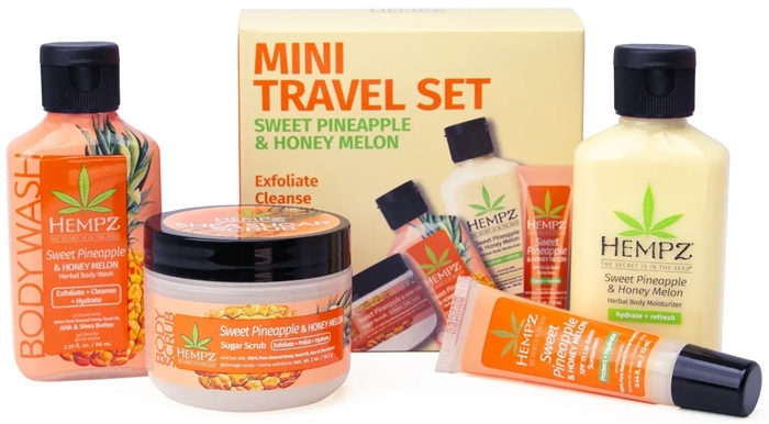 Sweet Treats Sweet Pineapple 4pc Kit - PrePack - Hemps Skin Care