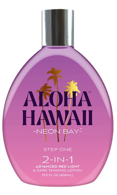 Aloha Hawaii Neon Bay Bronzer Tanning Lotion By Tan Inc - Bottle 13.5oz