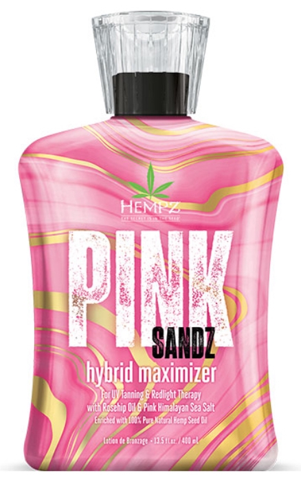 Pink Sandz Hybrid Maximizer Tanning Lotion By Hempz - Bottle