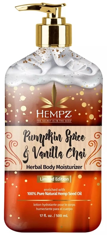 PUMPKIN SPICE & VANILLA CHAI MOISTURIZER - Btl New Pkg - Hempz Skin Care By Supre