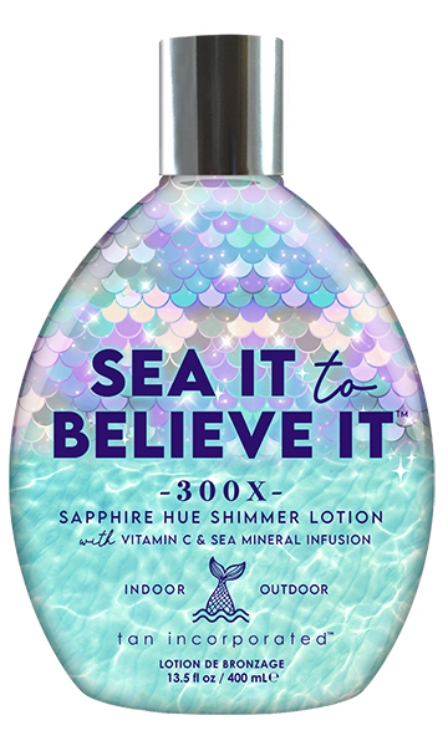 Sea It To Believe It Shimmer Bronzer Tanning Lotion By Tan Inc - Bottle 13.5oz