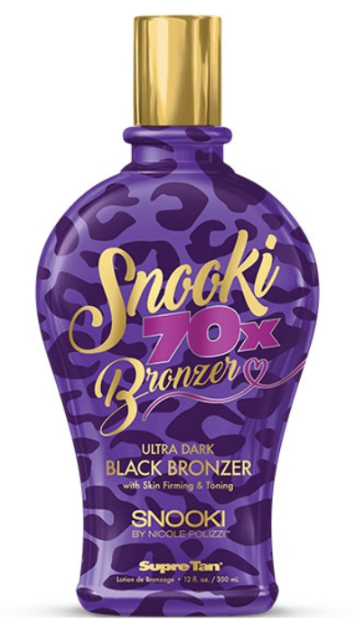 SNOOKI 70X BLACK BRONZER Tanning Lotion By Supre - Bottle