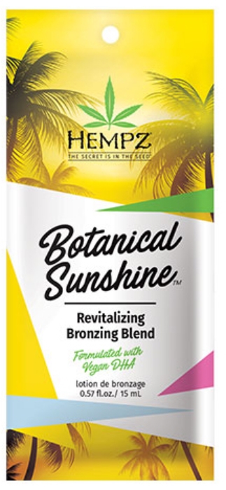 Botanical Sunshine Revitalizing Bronzer Tanning Lotion By Hempz - Packet