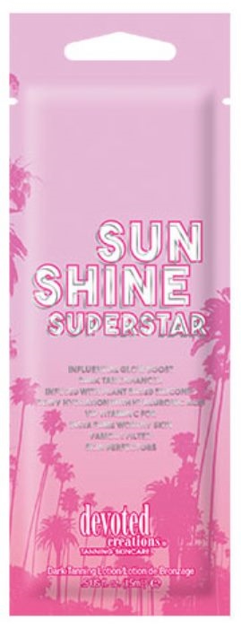 SUNSHINE SUPERSTAR Tanning Lotion By Devoted Creations - Packet