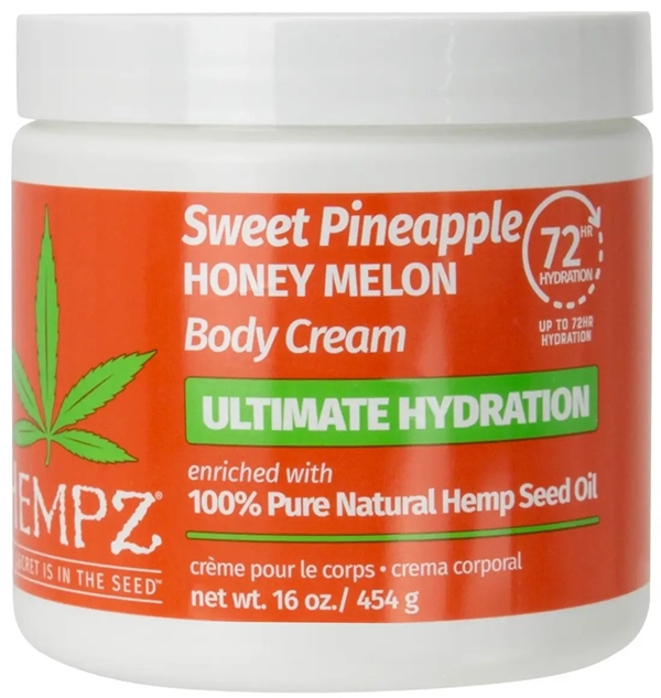 SWEET PINEAPPLE & HONEY MELON BODY CREAM By Hempz Skin Care - Bottle 16oz