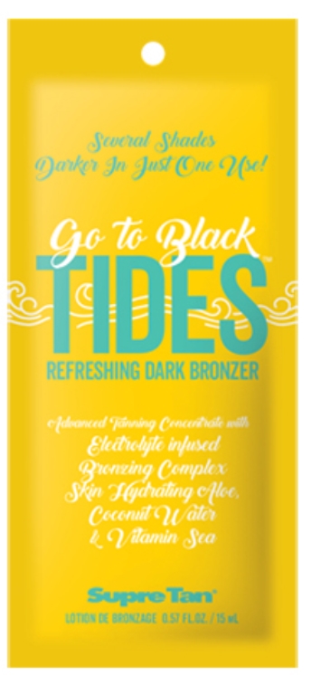 Go To Black Tides Bronzer Tanning Lotion By Supre - Packet