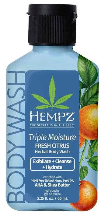 TRIPLE MOIST Sugar Body Wash By Hempz Skin Care - Mini 2.25oz