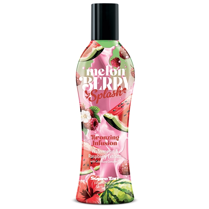 Supre Melonberry Splash Bronzer Tanning Lotion - Bottle Supre Melonberry Splash Bronzer Tanning Lotion - Bottle