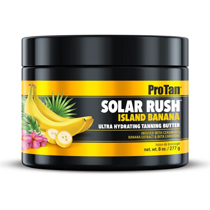 Solar Rush Island Banana Tanning Butter - ProTan Tanning Lotion - 8oz Jar Solar Rush Island Banana Tanning Butter - ProTan Tanning Lotion - 8oz Jar