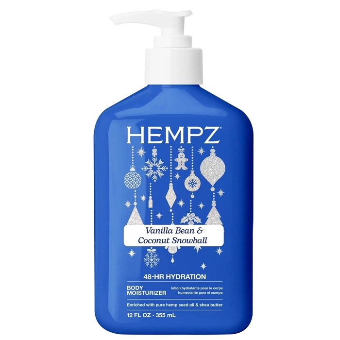 Vanilla Bean Coconut Snowball Moisturizer - Hempz Skin Care - Bottle 12oz Vanilla Bean Coconut Snowball Moisturizer - Hempz Skin Care - Bottle 12oz