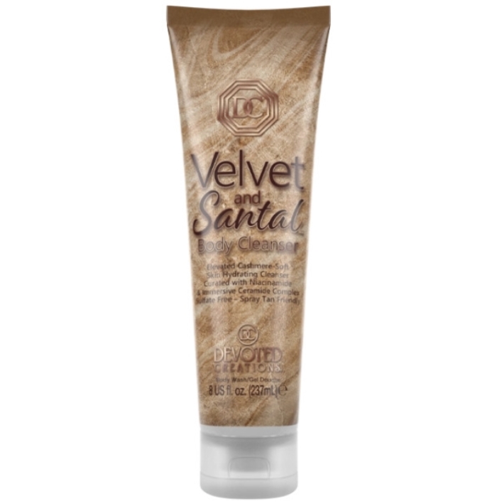 Velvet and Santal Body Cleanser - Devoted Creations Skin Care - Bottle Velvet and Santal Body Cleanser - Devoted Creations Skin Care - Bottle