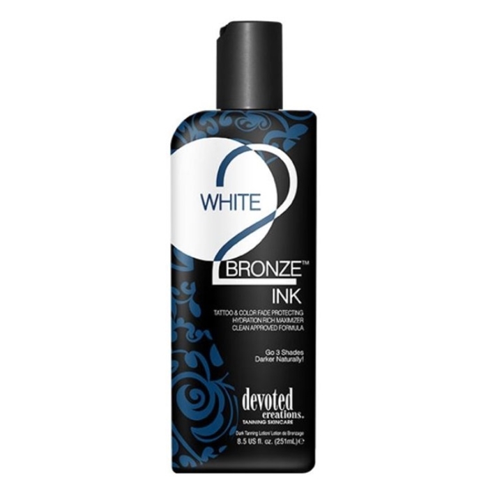 White 2 Bronze Ink Bronzer - Devoted Creations Tanning Lotion - Buy 3 Btls Get 6 Pkts FREE White 2 Bronze Ink Bronzer - Devoted Creations Tanning Lotion - Buy 3 Btls Get 6 Pkts FREE
